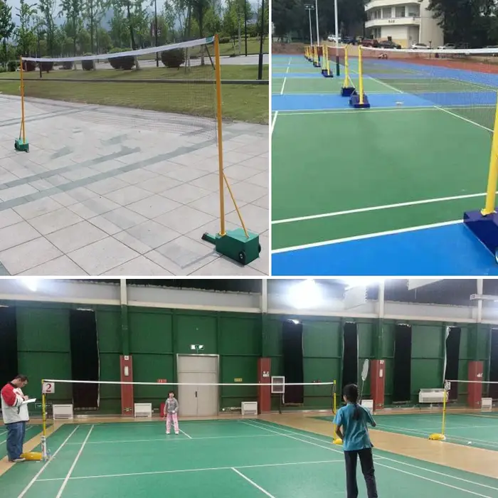 Filet de sport de filet de Badminton Standard de maille d'entraînement professionnel pour le remplacement de filet de volley-ball de Tennis de Badminton en plein air 6.2*0.64M