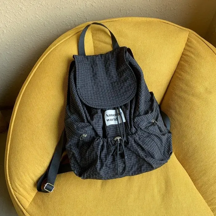 Sacs à dos décontractés en Nylon à carreaux, grande capacité, doux, de haute qualité, Style rétro classique, sacs d'école portables pour femmes, 2026