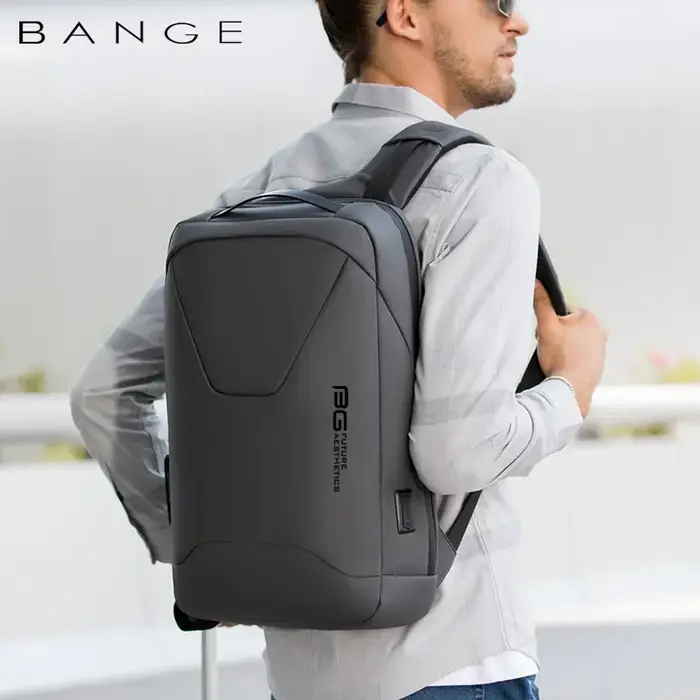 BANGE nouveaux hommes Anti-vol étanche sac à dos pour ordinateur portable 15.6 pouces travail quotid
