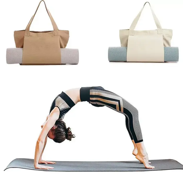 Sac à dos pour tapis de yoga avec bretelles rembourrées - Compact et spacieux pour les voyageurs
