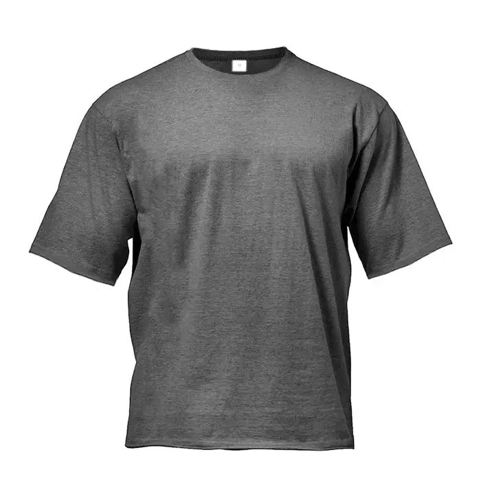 Couleur unie Gym course Sport vêtements Fitness surdimensionné chemise en coton ample hommes Hip Hop