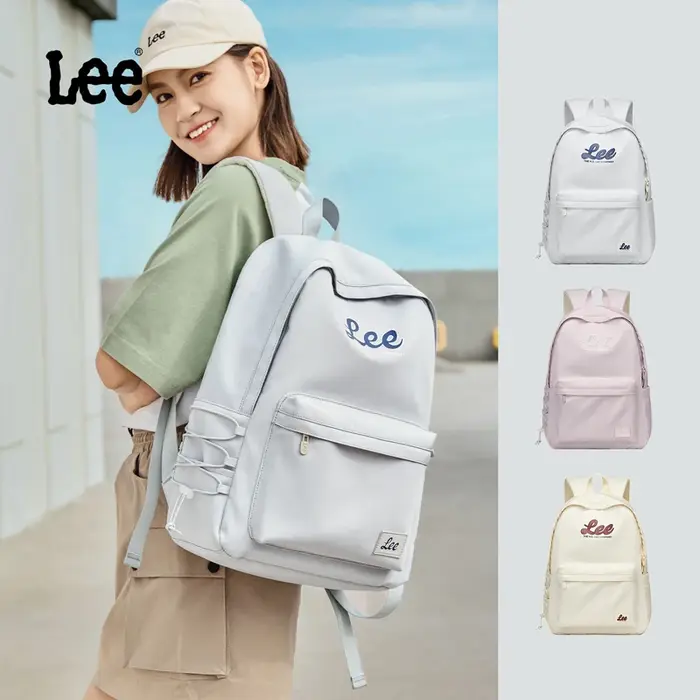 LEE Classics utilitaire grand sac à dos pour ordinateur portable femme homme blanc noir étanche lycéen collège adolescent livre sac cartable