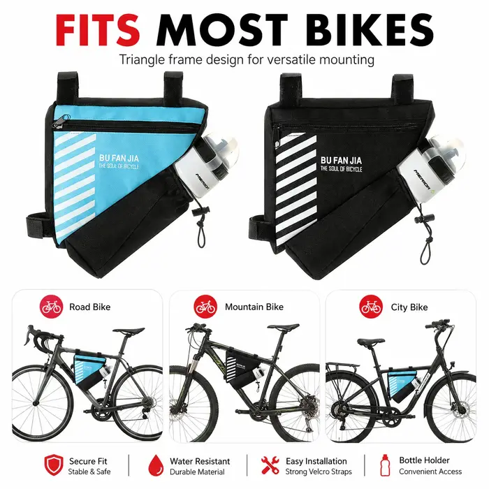 Sac triangulaire pour vélo