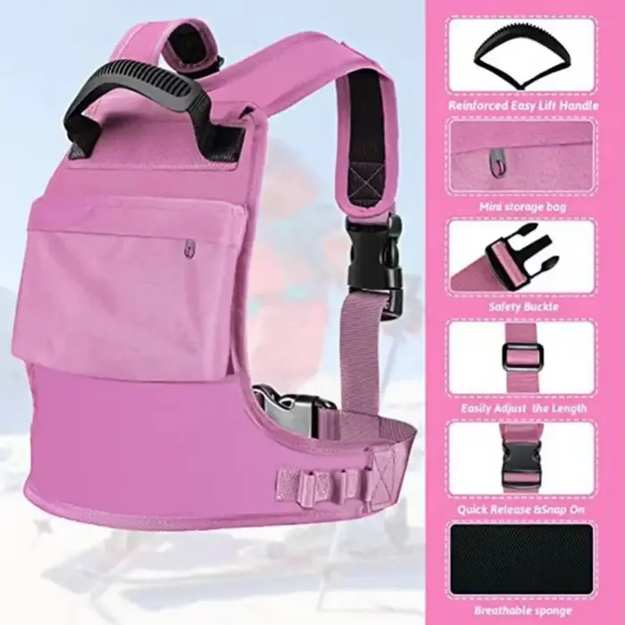 Harnais de traction réglable pour enfants avec sac à dos intégré