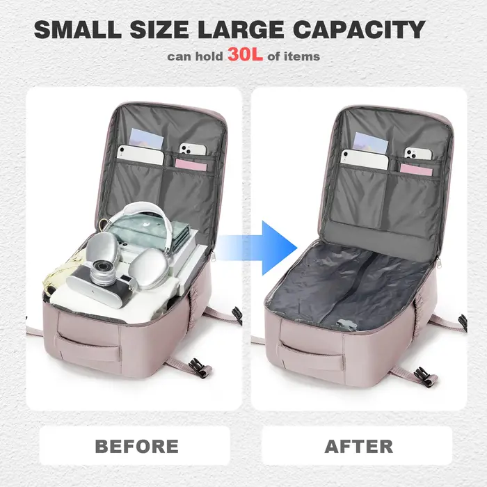 Sac à dos sous vide, sac pour femme, sac à main Ryanair 40x30x20, sac à dos décontracté à la mode, s