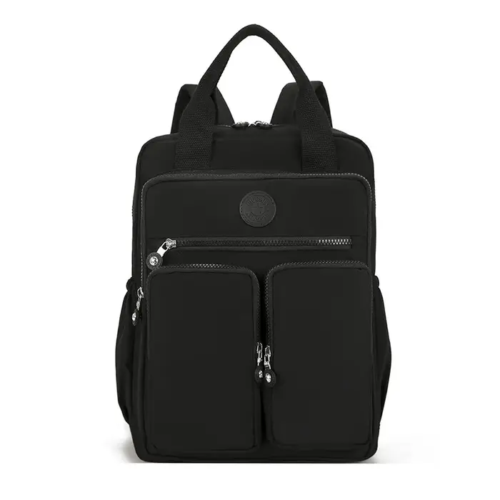 Sac d'école étudiant Version coréenne Junior lycéen mignon couleur unie sac à dos de haute qualité D