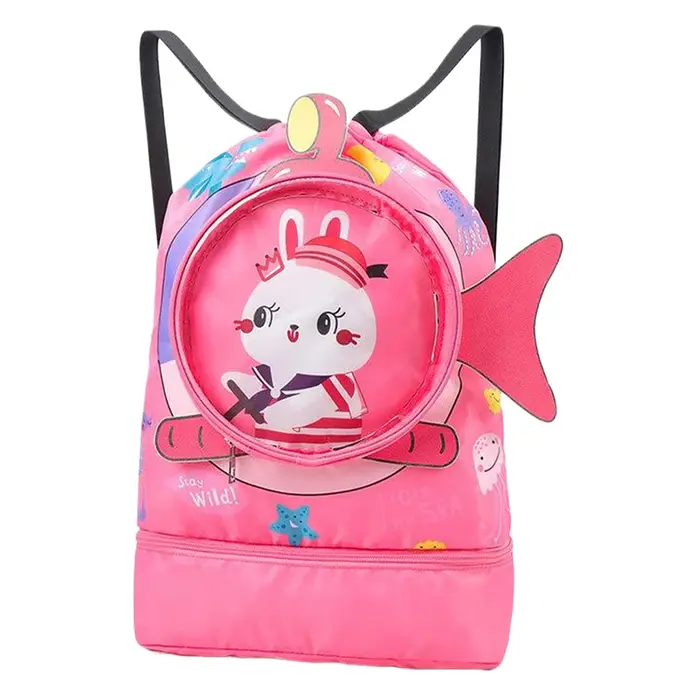 Sac à dos de natation sec et humide pour enfants