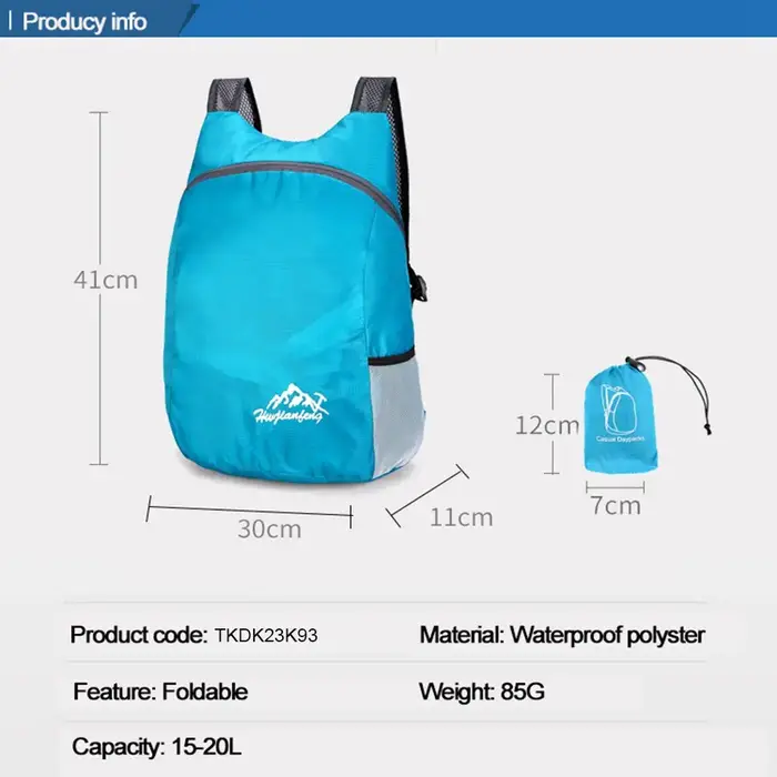 Sac à dos pliable ultraléger léger