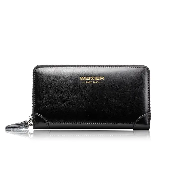Weixier sac pour hommes en cuir de cire d'huile enveloppé à la main sac