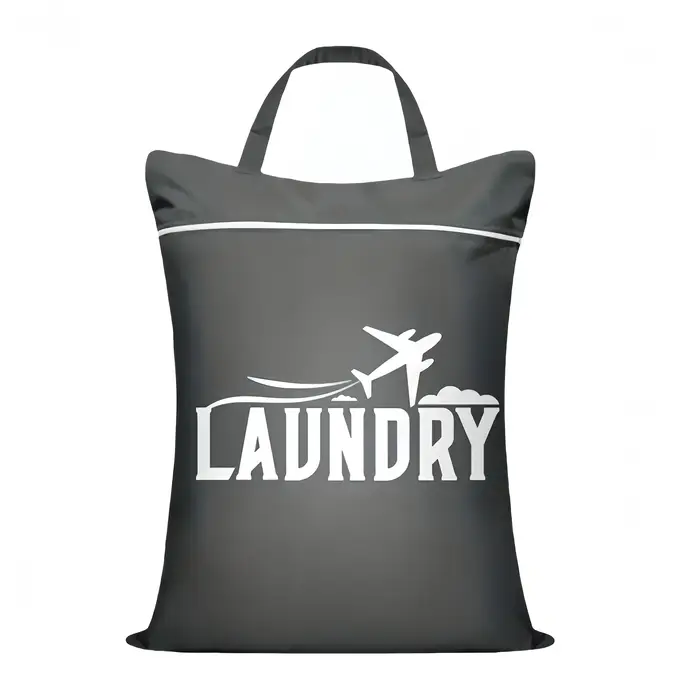 1 grand sac à linge de voyage avec poignée