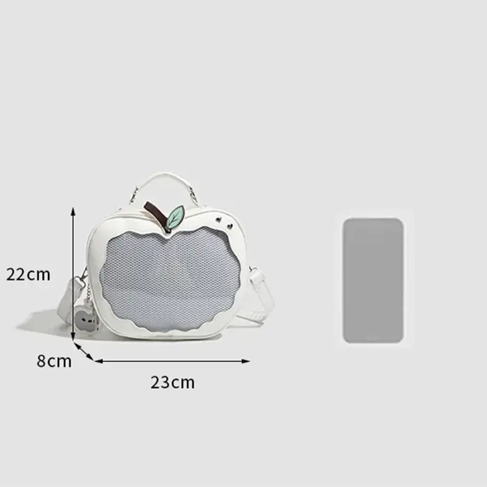 Doux filles sac à dos nouveau mignon pomme forme Itabag Niche Design poche bandoulière mode offre spéciale Transparent poupée sacs de loisirs