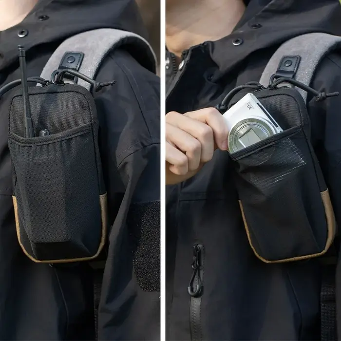 Sac de taille noir pour la randonnée en montagne