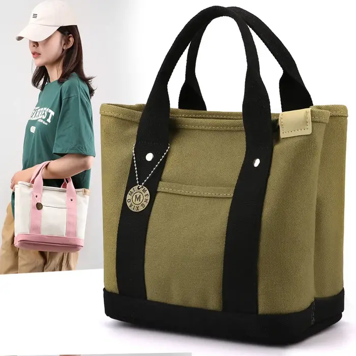 Sac fourre-tout en toile Portable de grande capacité