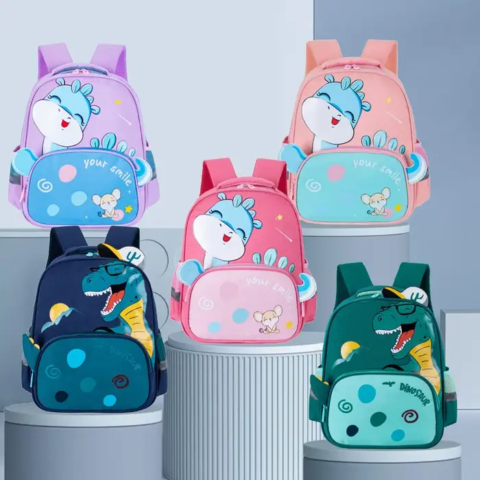 Sac à Dos d'École Maternelle avec Motif de Dinosaure pour Bébé Garçon