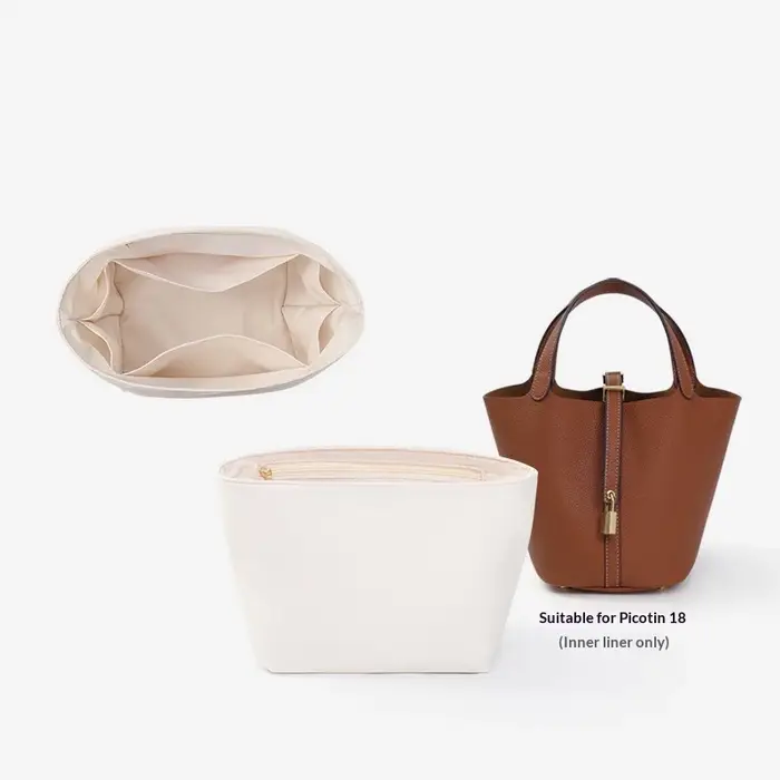 Organisateur de sac en nylon pour H Picotin18 22, organiseur de sac à main pour maquillage, sac inté