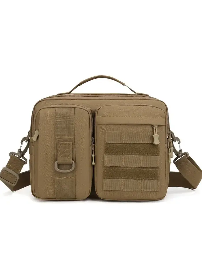Sac à bandoulière multi-poches pour homme, adapté aux trajets quotidiens, aux randonnées en plein ai