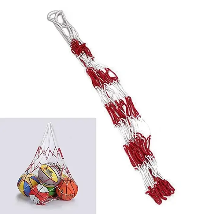 Sac en filet pour ballons de sport en Nylon épais, sac de rangement Portable à cordon de serrage de 