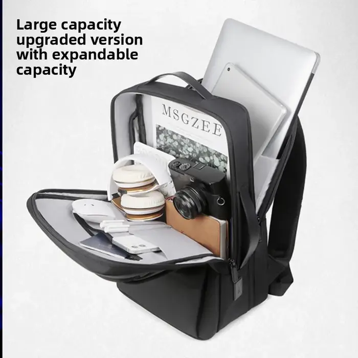 Sac à dos pour ordinateur portable grande capacité voyage d'affaires sac d'étudiant étanche antichoc 13-18 pouces sac d'ordinateur