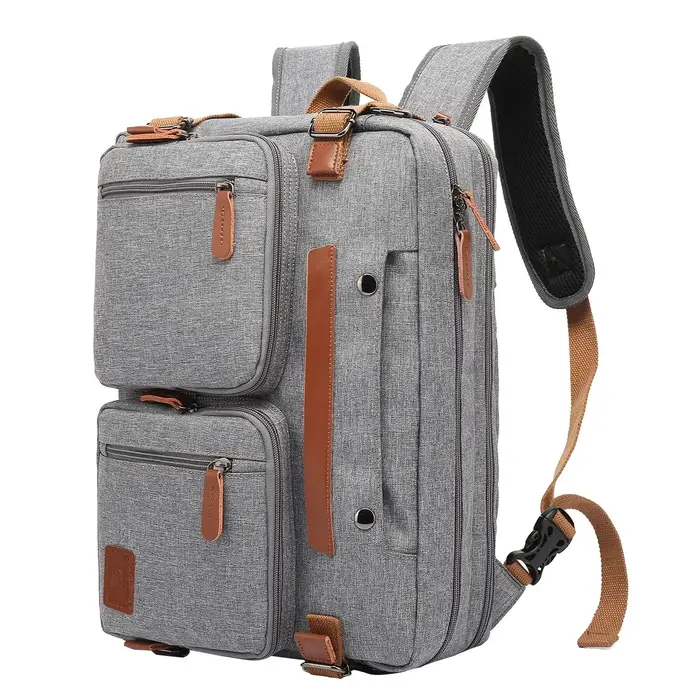 3 en 1 pochette d'ordinateur pour hommes 17.3 15.6 pouces bureau ordinateur portable sacs de travail sac à dos