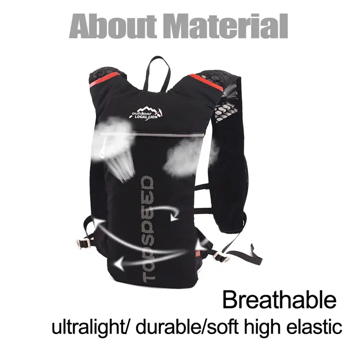 Sac à dos d'hydratation pour course à pied 5L