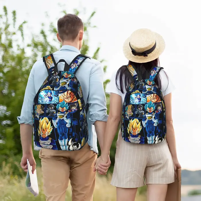 Sac à dos DBZ Vegeta Blue Goku pour hommes et femmes