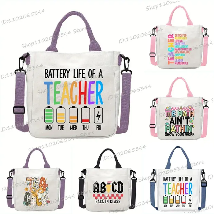 Nouveau sac à main d'école de créateur drôle retour à l'école imprimé sac à bandoulière pour filles garçons mode