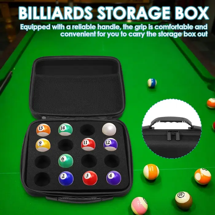 Sac pour boules de billard à 16 grilles