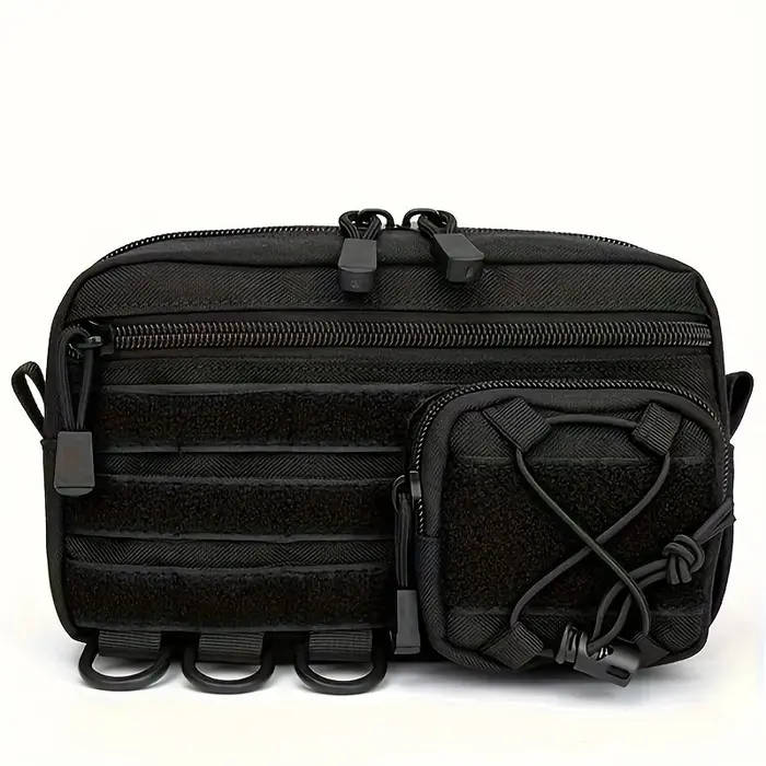 Pochette EDC 1000D, sac organisateur Molle horizontal, pochette à outils modulaire, sac banane utili