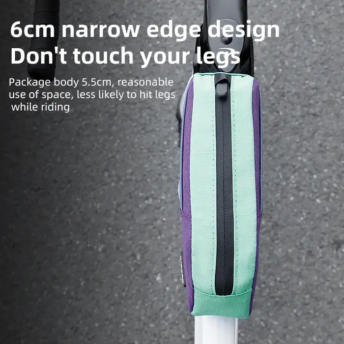 ESLNF Sacoche de vélo imperméable rétro patchwork pour tube supérieur