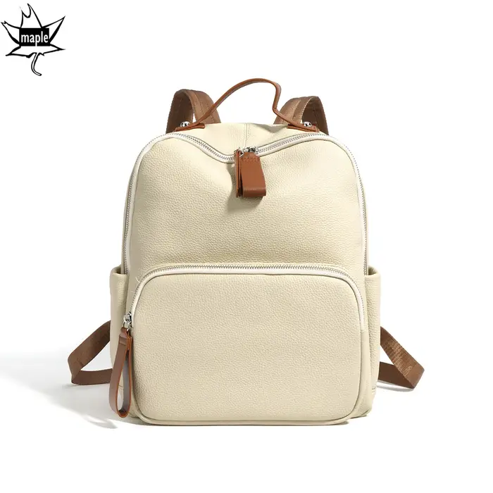 Grand Sac d'École en Cuir de Vache group pour Femme