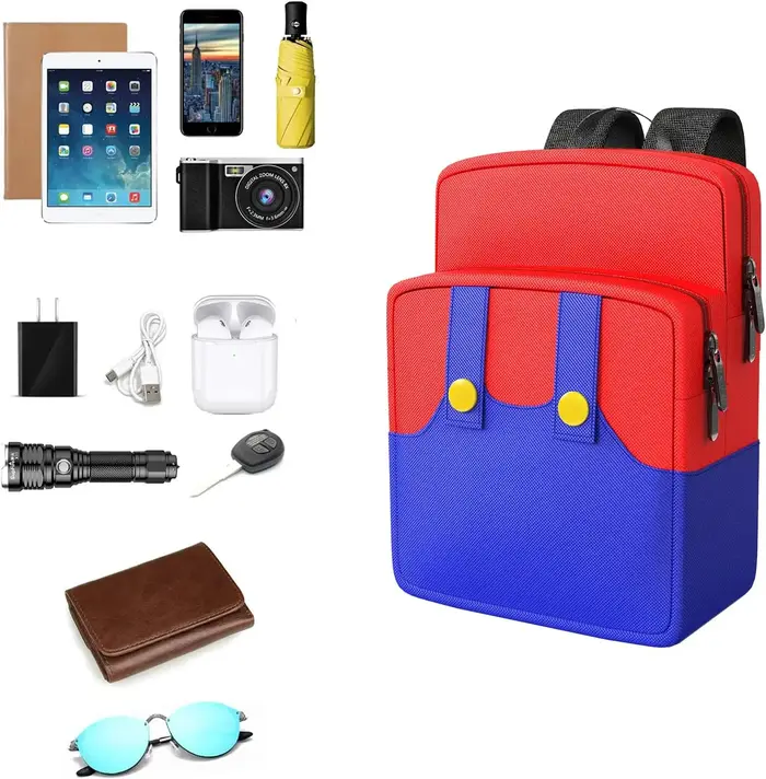 Mignon sac à dos pour ordinateur portable filles garçons Bookbag mode sac de voyage décontracté préscolaire grand sac à dos pour Switch/Lite/OLED cadeau de noël