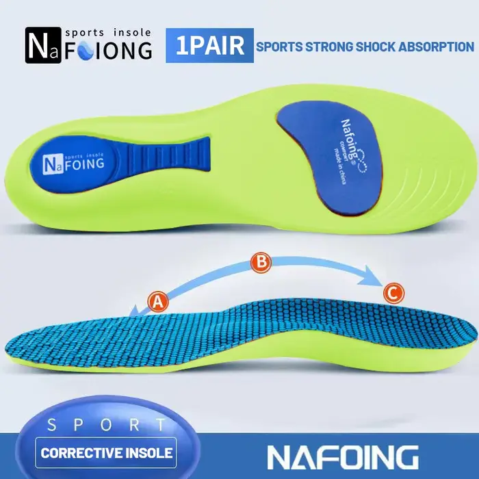 Semelles orthopédiques pour pieds, semelle intérieure de Sport absorbant les chocs pour chaussures,