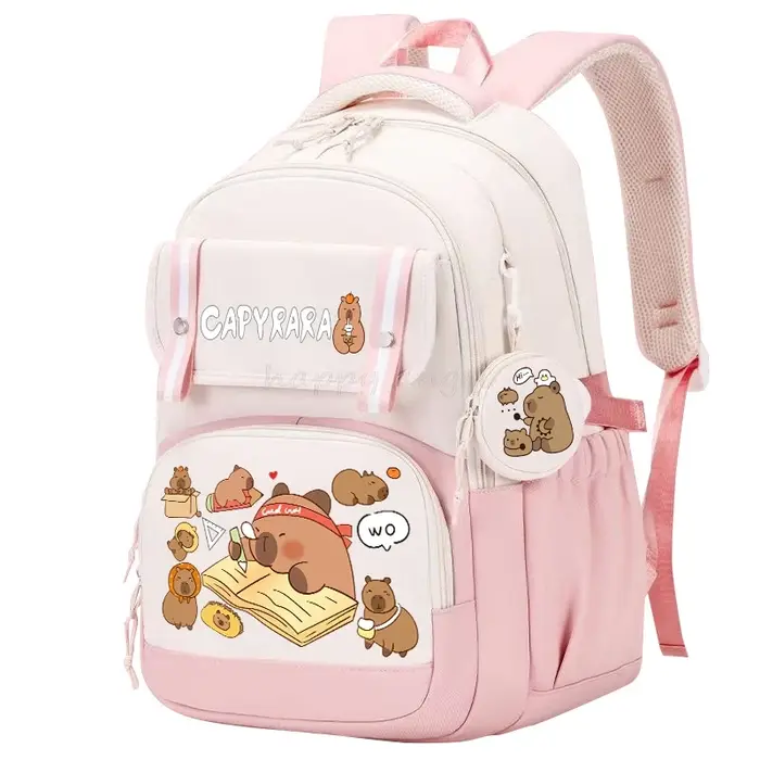 Mignon Capybara sacs à dos Mochilas sacs à dos esthétiques pour adolescent toile sac à dos pour ordi