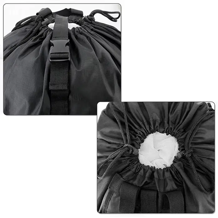 Sac à dos sac à linge avec poche panier