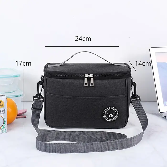 Boîte à lunch isotherme avec sangle pour hommes et femmes, sac de pique-nique de camping portable, s