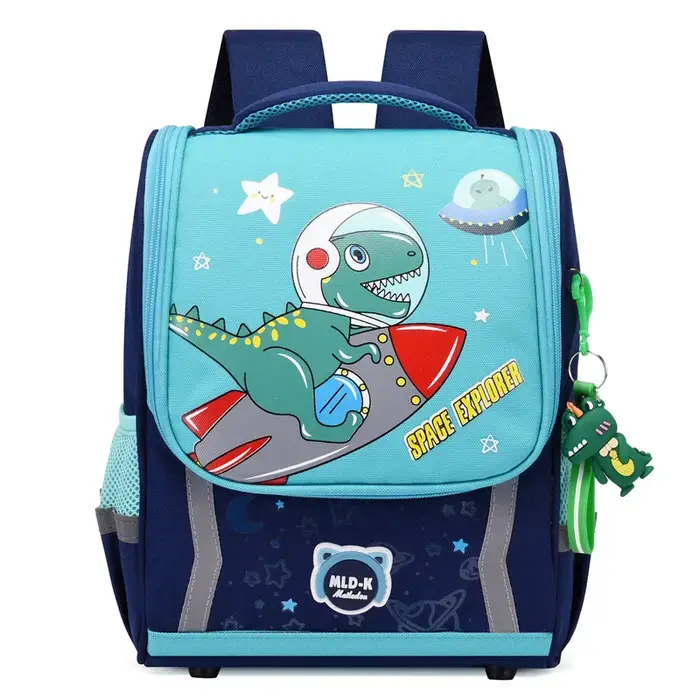 Nouveau sac d'école mignon dessin animé toile grande capacité étanche maternelle enfants espace sac