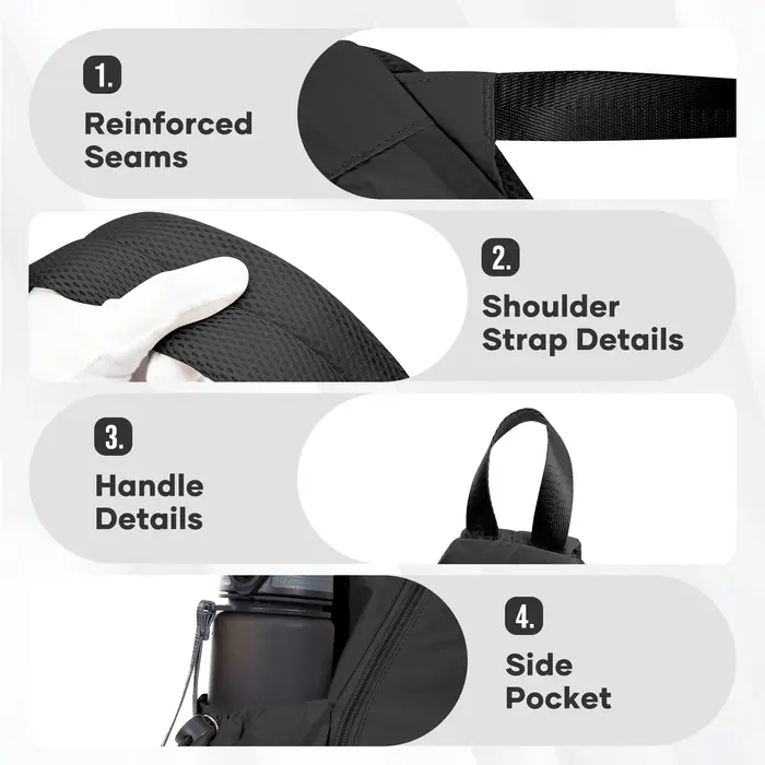 Sac à dos bandoulière de sport pour raquettes, sac à dos bandoulière pour pickleball, pour équipement et accessoires, deux balles, squash 