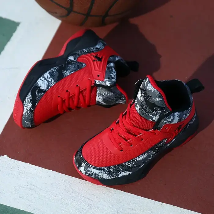 Chaussures de basket-ball pour enfants, baskets à semelle optique, chaussures de sport pour enfants,