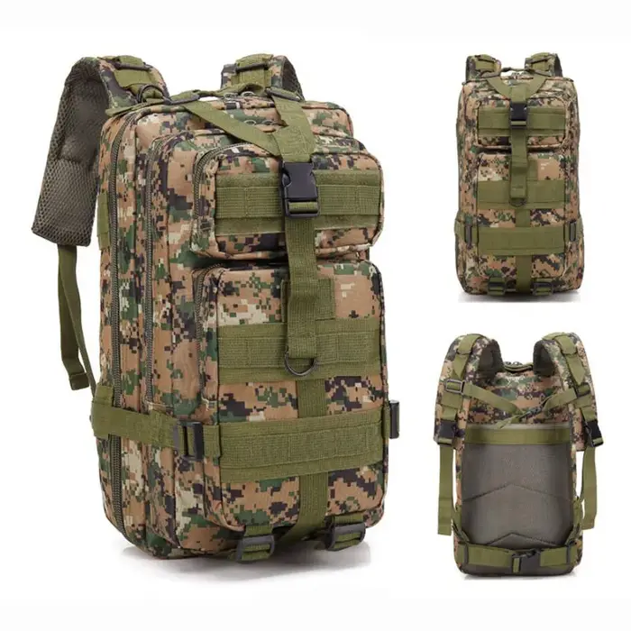 Sac à dos tactique 3P 20L-25L en nylon 1000D pour randonnée