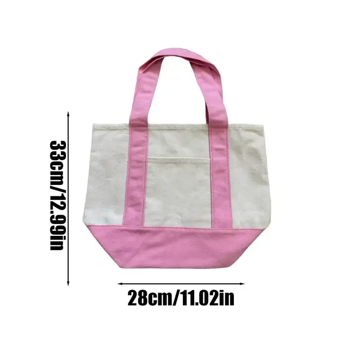 Grand sac fourre-tout en toile, fourre-tout réutilisable, porte-épicerie, pochette de Shopping à la