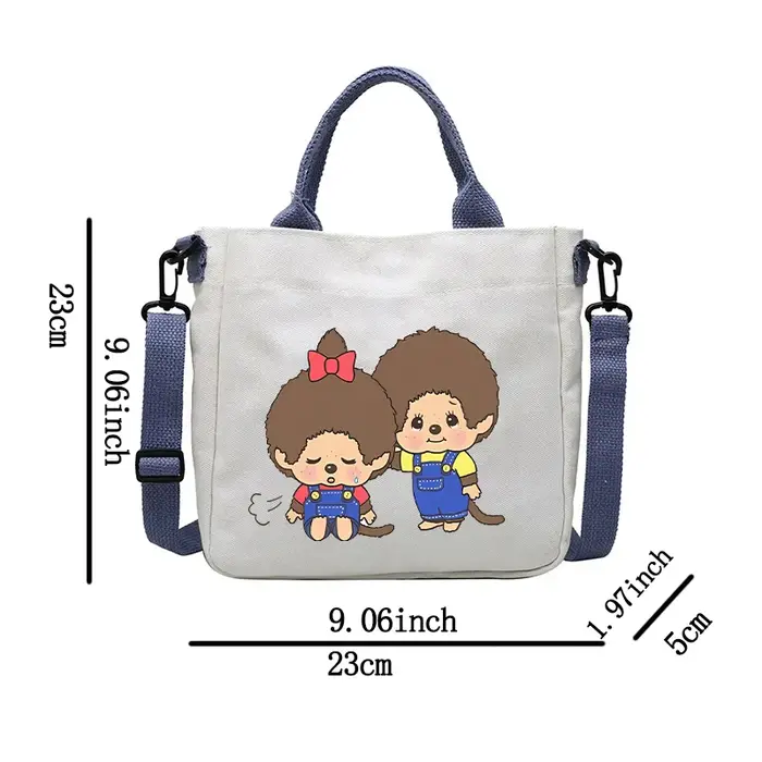 Sac en toile Monchhichi pour garçons et filles