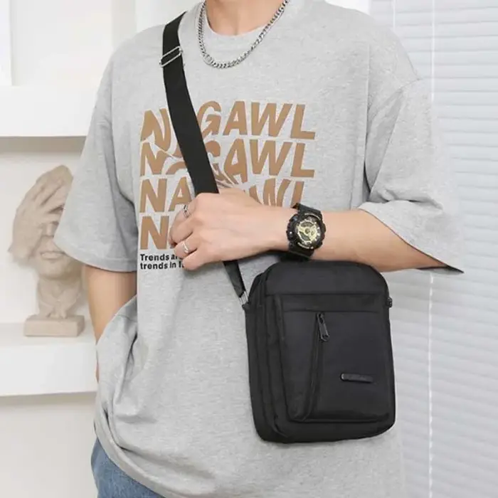 Sac à bandoulière en toile de Sport pour hommes polyvalent réglable adapté aux vêtements d'affaires et décontractés parfait pour les sacs à main de voyage Bolsa