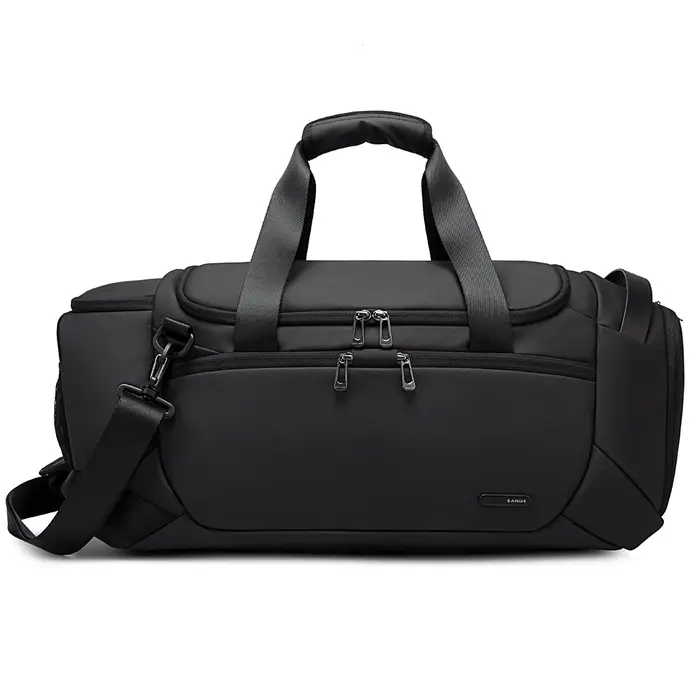 BANGE – sacs polochons de sport imperméables avec compartiment à chaussures, sac de sport de 21 pouces pour hommes avec compartiment humide et sec, sacs de voyage