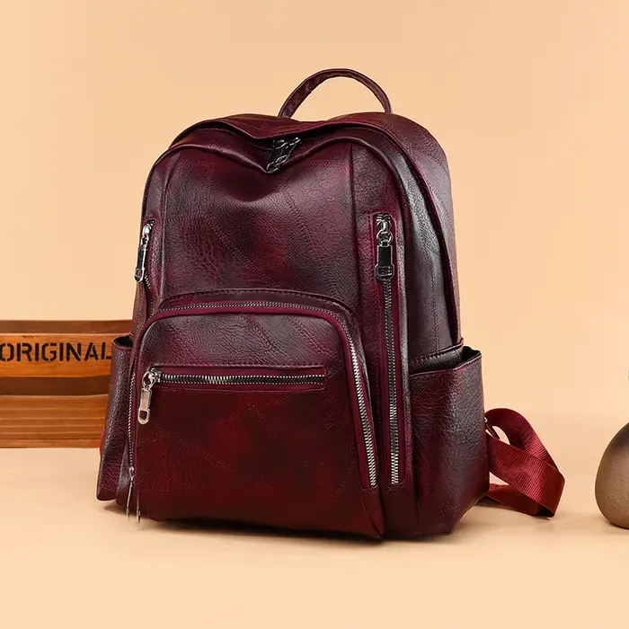 Sac à dos en cuir de haute qualité pour femmes