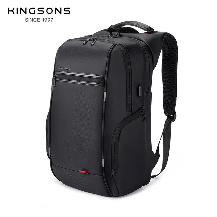 Kingsons hommes sacs à dos 15 ''17'' sac à dos pour ordinateur portable USB chargeur sac antivol sac à dos pour adolesce