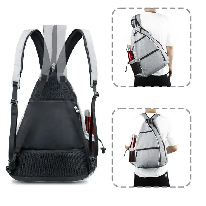Sac à dos portable et réglable pour raquettes de pickleball
