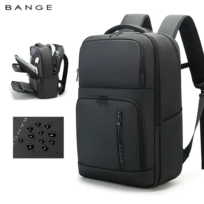 BANGE – sac à dos quotidien pour hommes, grande capacité, léger, étanche, pour ordinateur portable d