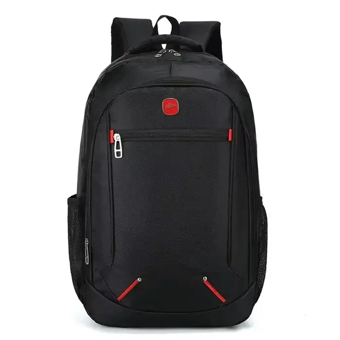 Sac d'école pour étudiants de grande capacité, sac à dos décontracté de couleur unie, matériel Oxfor