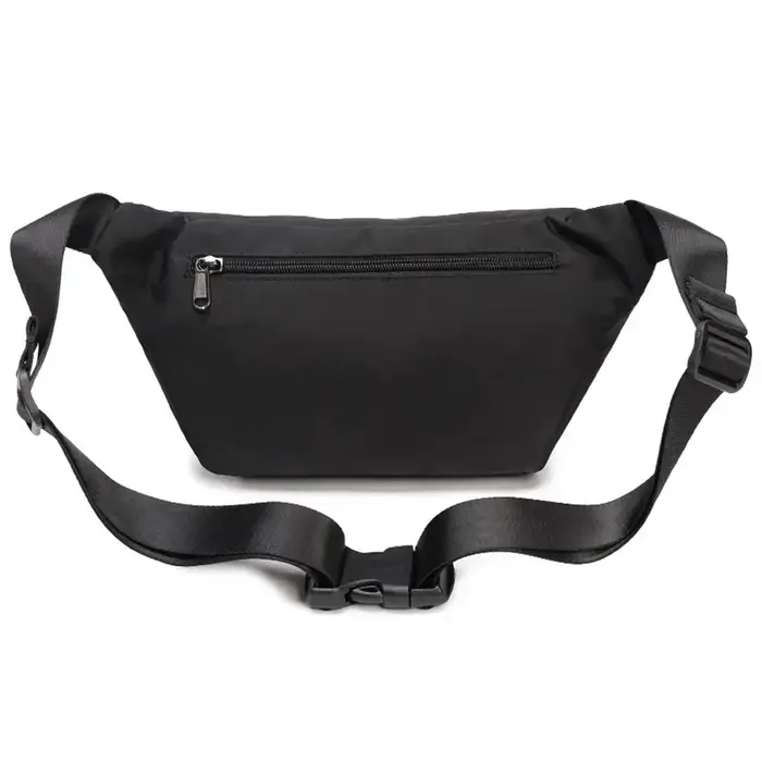Fouvor – sac de taille rouge en Nylon, sangle réglable, Double fermeture éclair, poche avant, sacs b