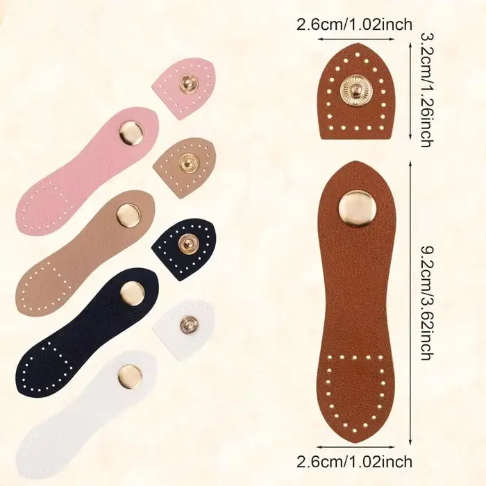 Fermoir à loquet en cuir pour sac à main bricolage
